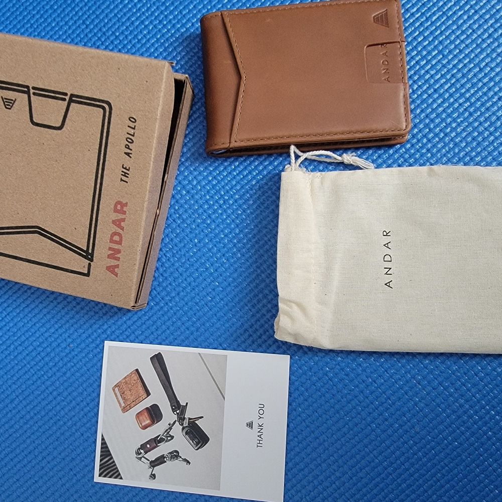 Andar Tan Leather Wallet